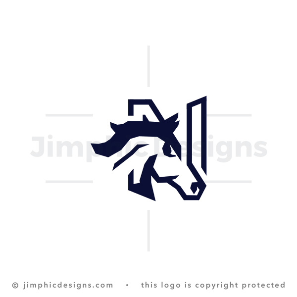 Letter N Horse Logo