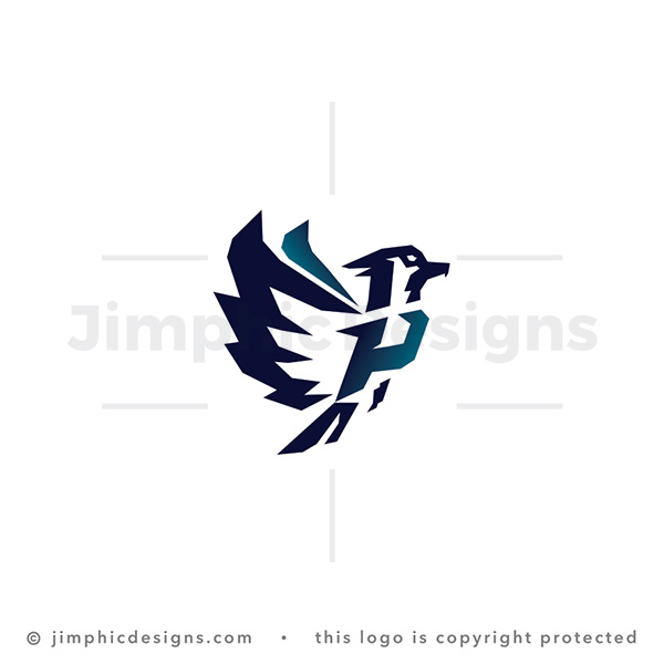 Letter P Bird Logo