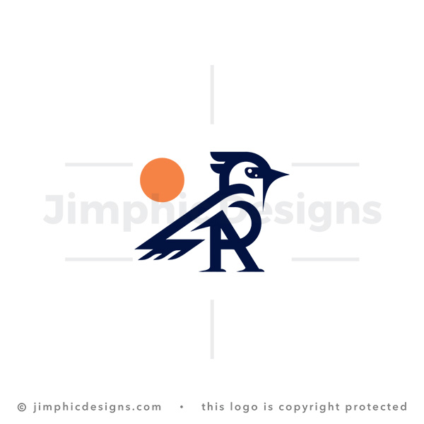 Letter R And A Bird Logo