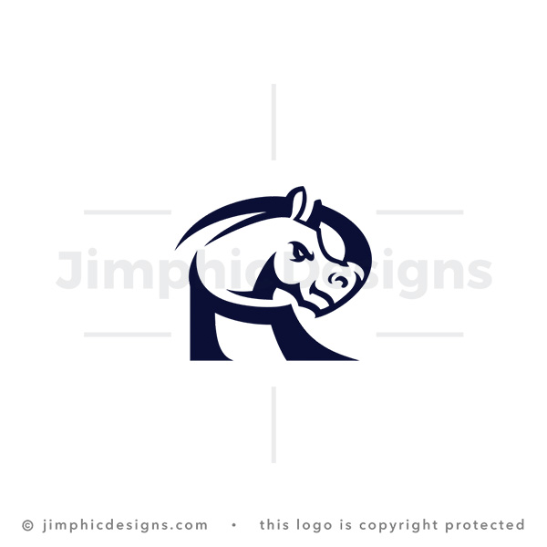 Letter R Rhino Logo