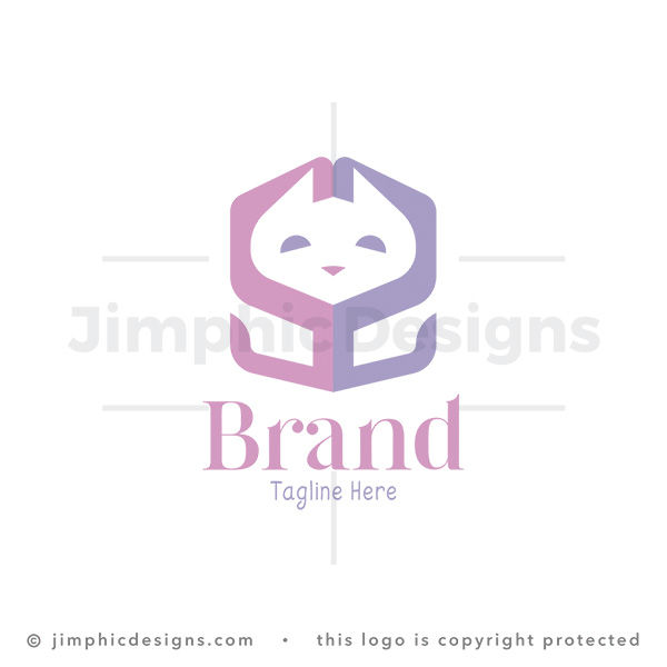 Letter SS Cat Pet Care Logo