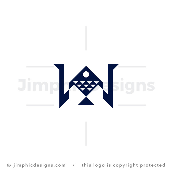Letter W Fish Logo