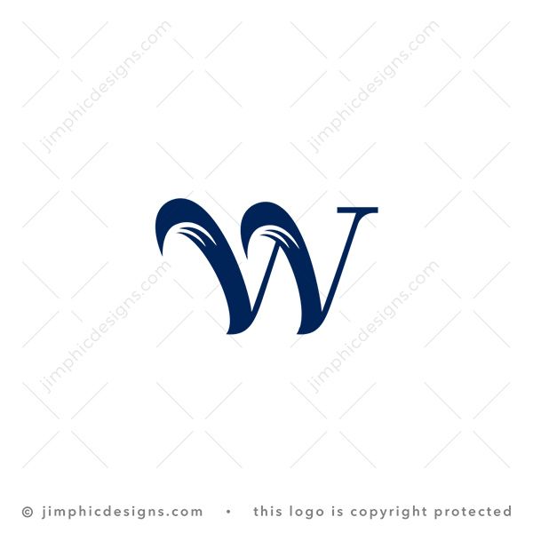Letter W Wave Logo