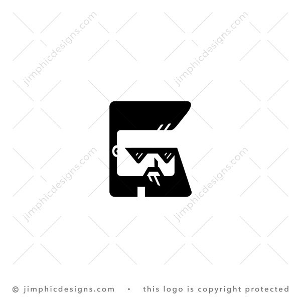 Letter G Bearded Man Logo