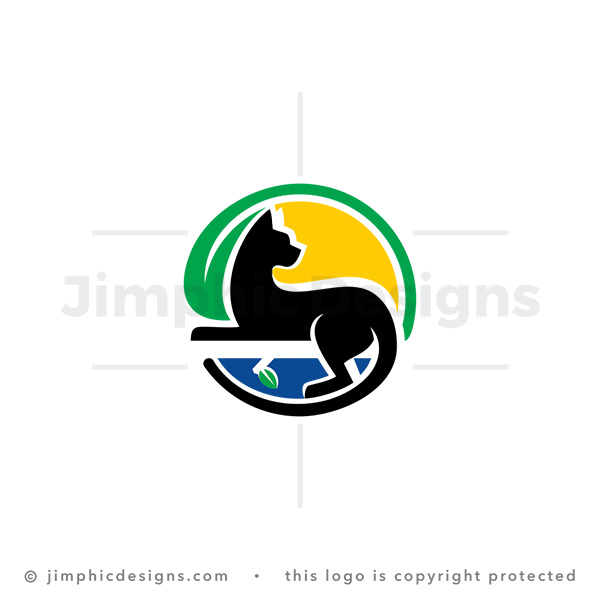 Nature Cat Logo - pre-made logo for sale