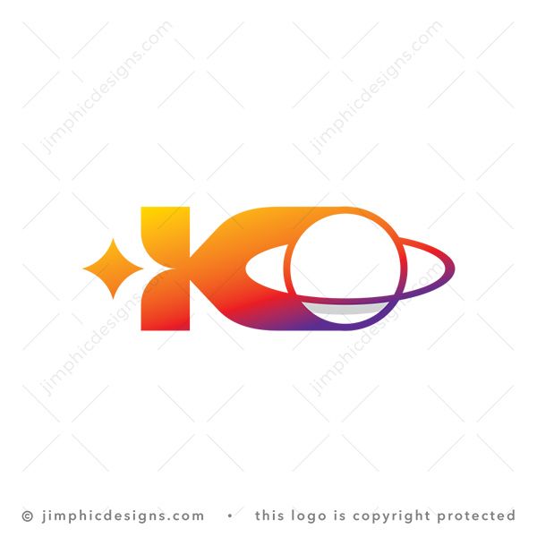 Letter K Galaxy Logo