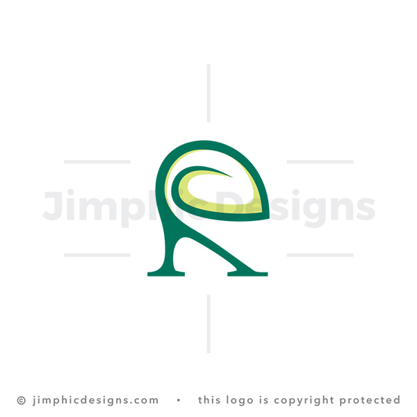 Letter R Leaf Logo