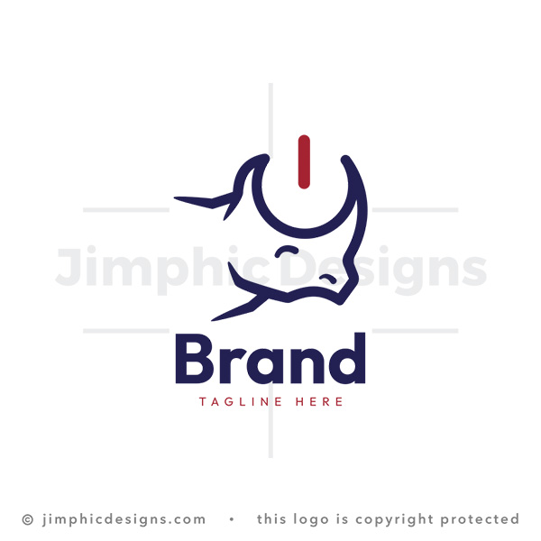 Rhino Power Tech Bold Logo - pre-made logo for sale