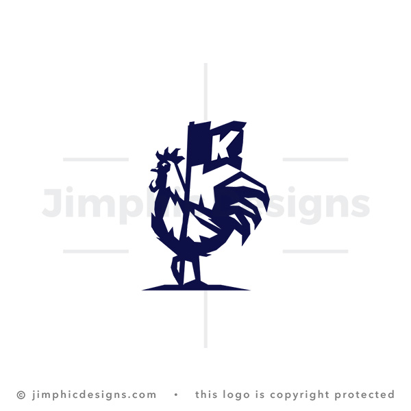 Rooster Letter K Logo
