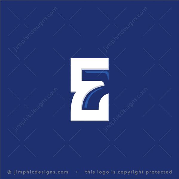Letter E And Number 7 Logo