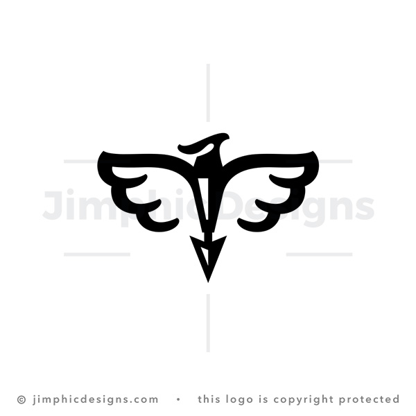 Spear or Arrow Tip Eagle Logo