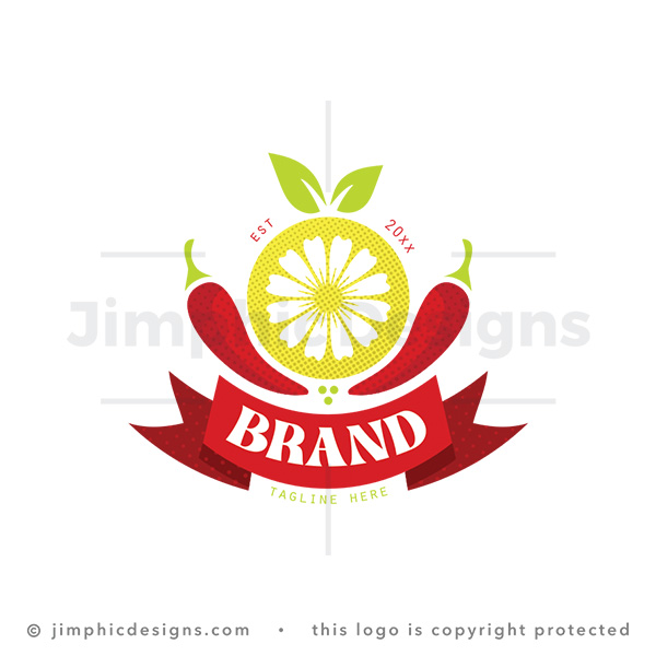 Spicy Food Hot Sauce Grill Seasoning Logo