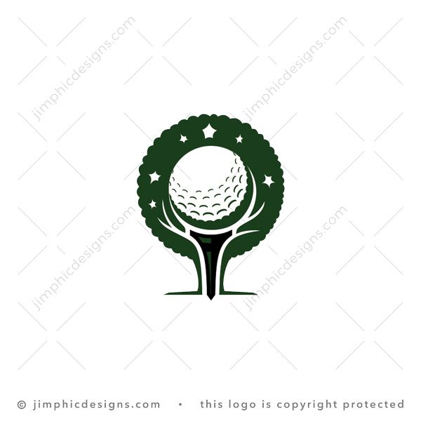 Golf Tee Tree Logo