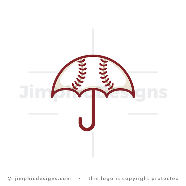 Umbrella Shaped Like a Baseball