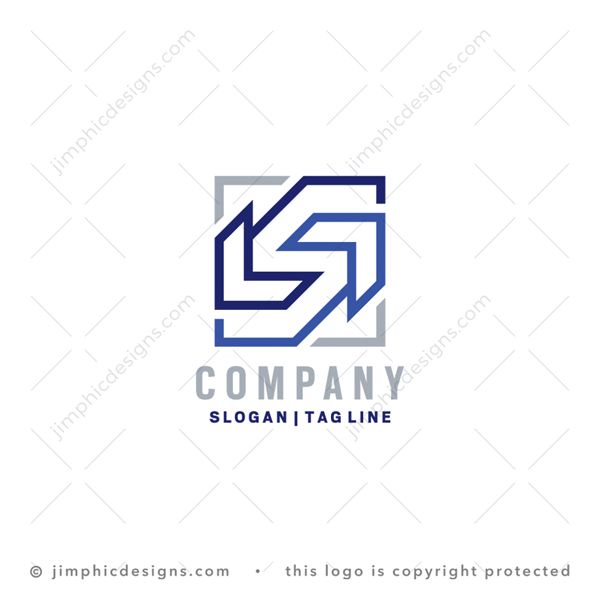 Exclusive S Arrow Logo for sale - trademark-ready design for your branding