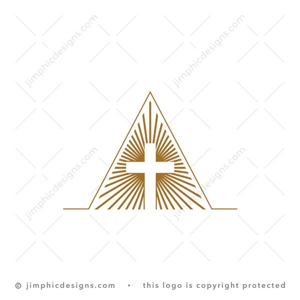 Letter A Cross Logo