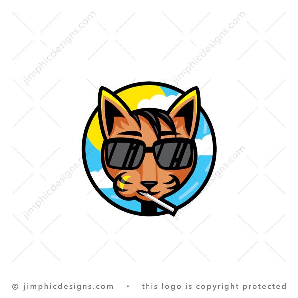Cat With Lollipop Logo