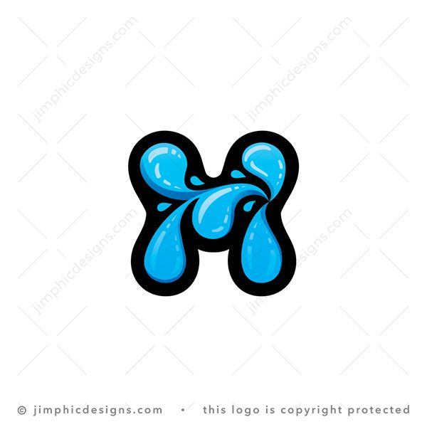 Letter M Drops Logo