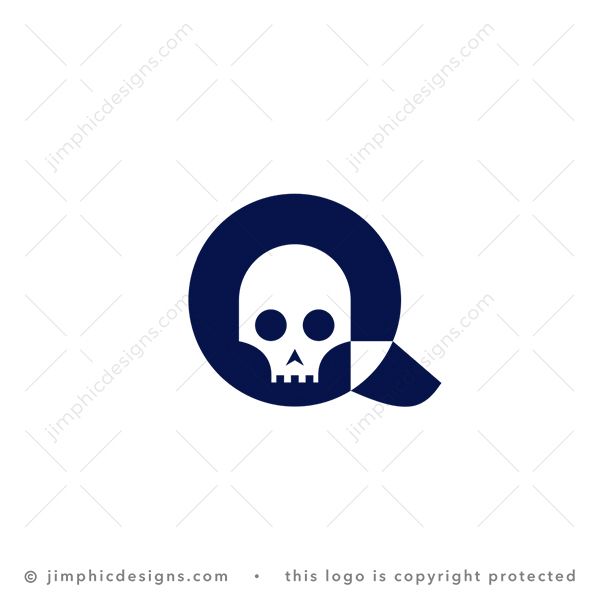Letter Q Skull Logo