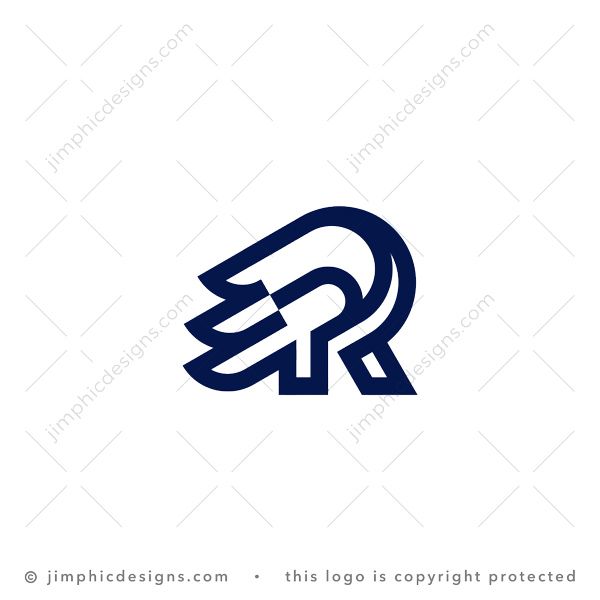 Letter R Wing Logo